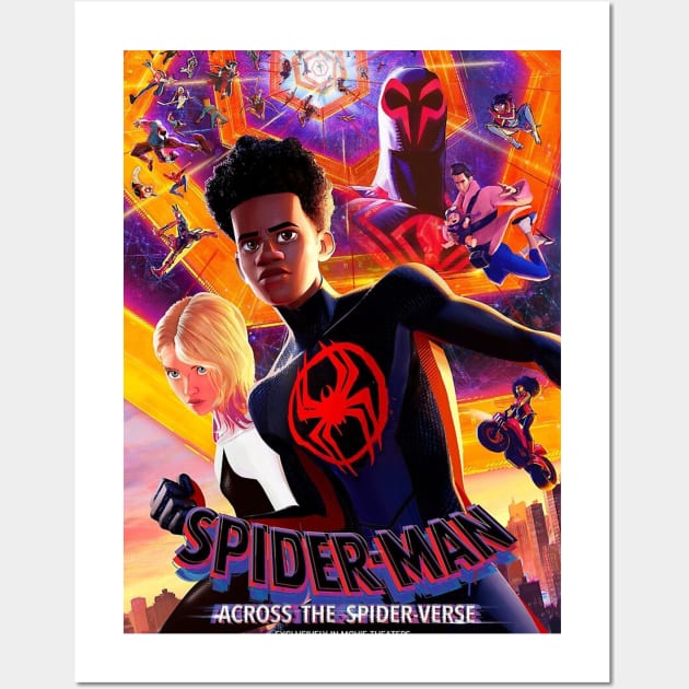 across the miles morales gwen poster Wall Art by chadespinoza